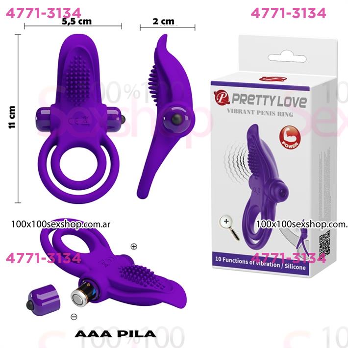 Cód: CA SS-PL-210203-1 - Anillo con estimulador de clitoris vibrador - $ 32200