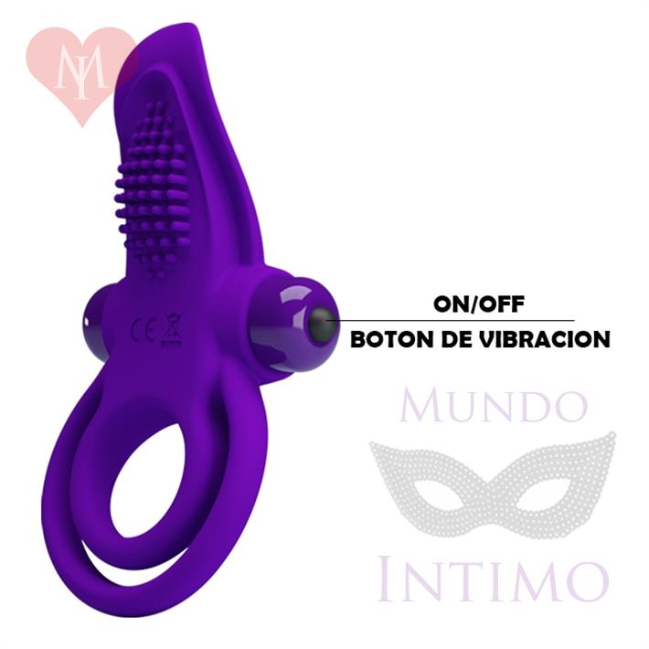 Anillo con estimulador de clitoris vibrador