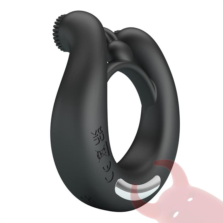 Anillo Vibrador Doble Motor con 12 Modos para Parejas