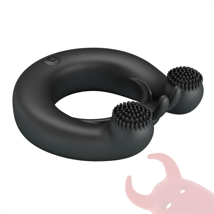 Anillo Vibrador Doble Motor con 12 Modos para Parejas