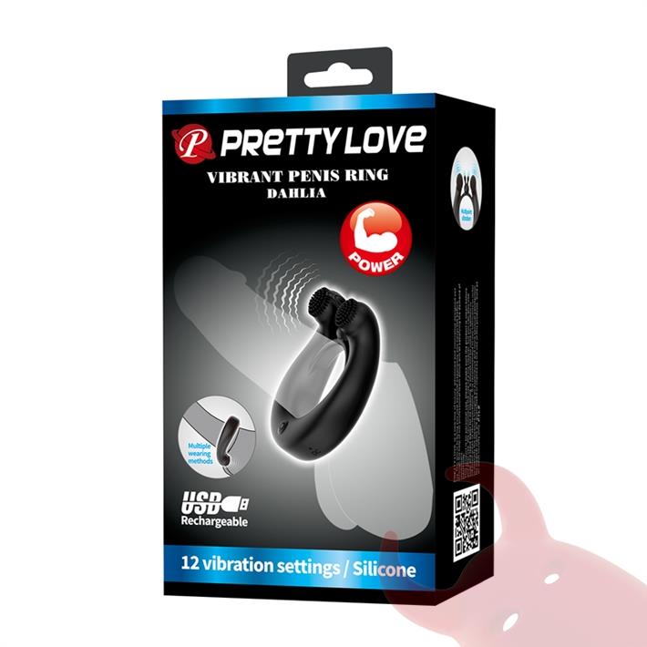 Anillo Vibrador Doble Motor con 12 Modos para Parejas