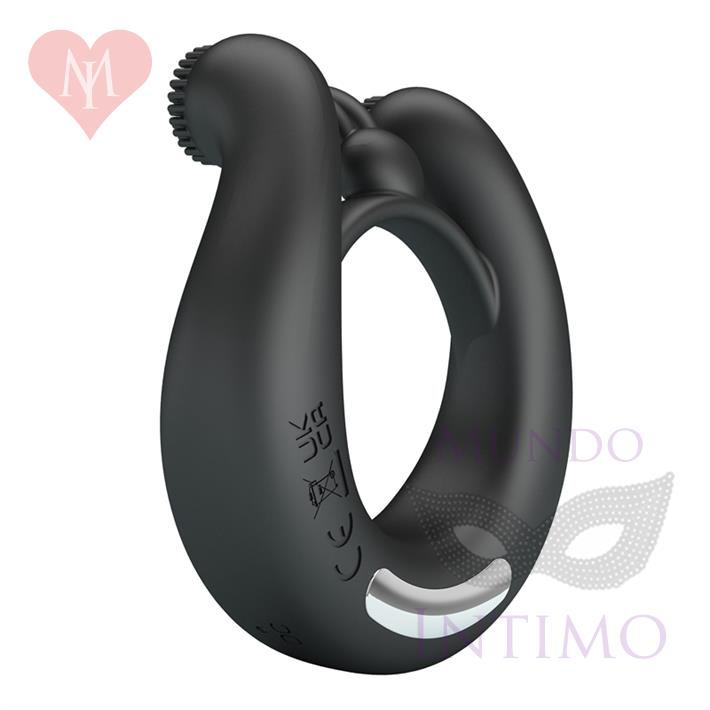 Anillo Vibrador Doble Motor con 12 Modos para Parejas