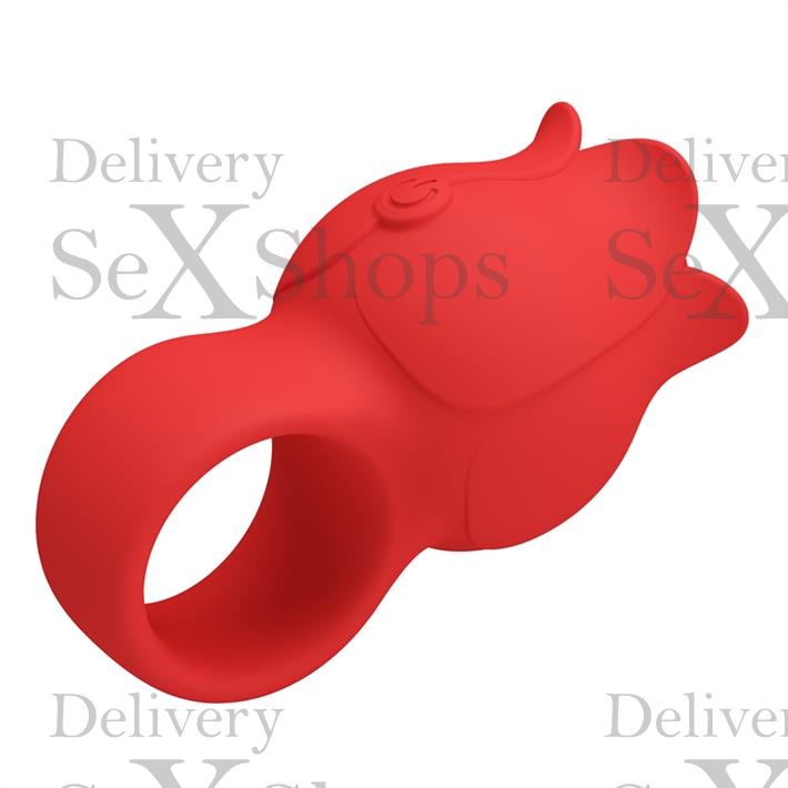 Vibrador en Forma de Rosa para Dedo con 10 Modos de Vibración Vibrador en Forma de Rosa para Dedo con 10 Modos de Vibración