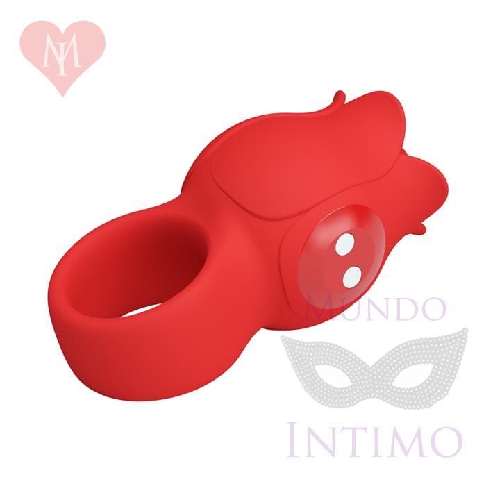 Vibrador en Forma de Rosa para Dedo con 10 Modos de Vibración