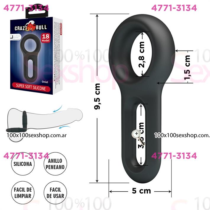 Cód: CA SS-PL-210363 - Anillo de Silicona Suave - Erecciones Firmes y Duraderas - $ 23000