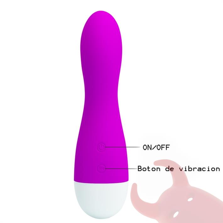 Vibrador con masajeador de clitoris y carga usb