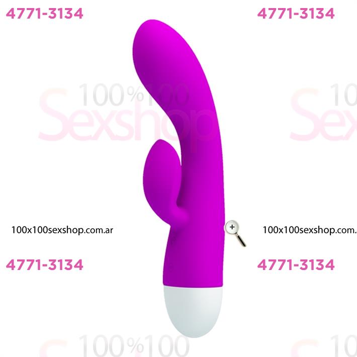 Cód: CA SS-PL-241025 - Estimulador de punto G con masajeador de clitoris y carga USB - $ 71000