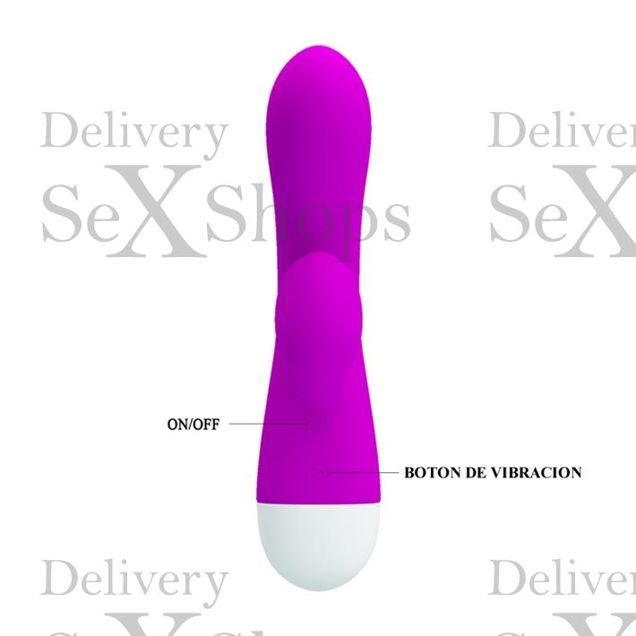 Estimulador de punto G con masajeador de clitoris y carga USB
