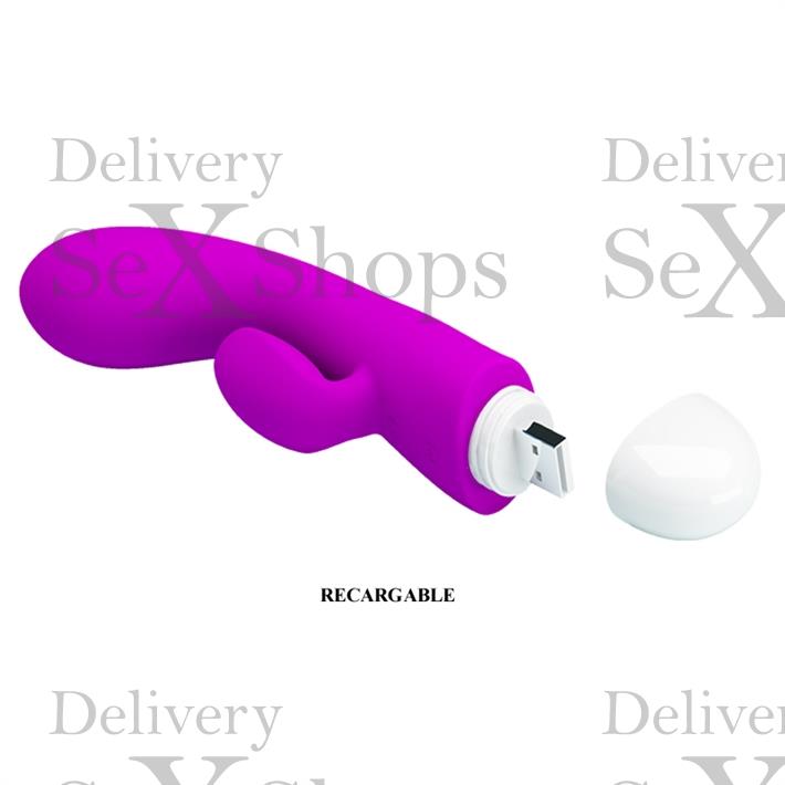 Estimulador de punto G con masajeador de clitoris y carga USB