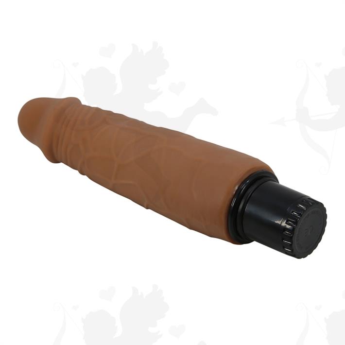 Vibrador color piel deslizante realista, vibraciones de varias velocidades y material TPR Vibrador color piel deslizante realista, vibraciones de varias velocidades y material TPR