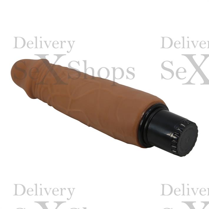 Vibrador color piel deslizante realista, vibraciones de varias velocidades y material TPR Vibrador color piel deslizante realista, vibraciones de varias velocidades y material TPR