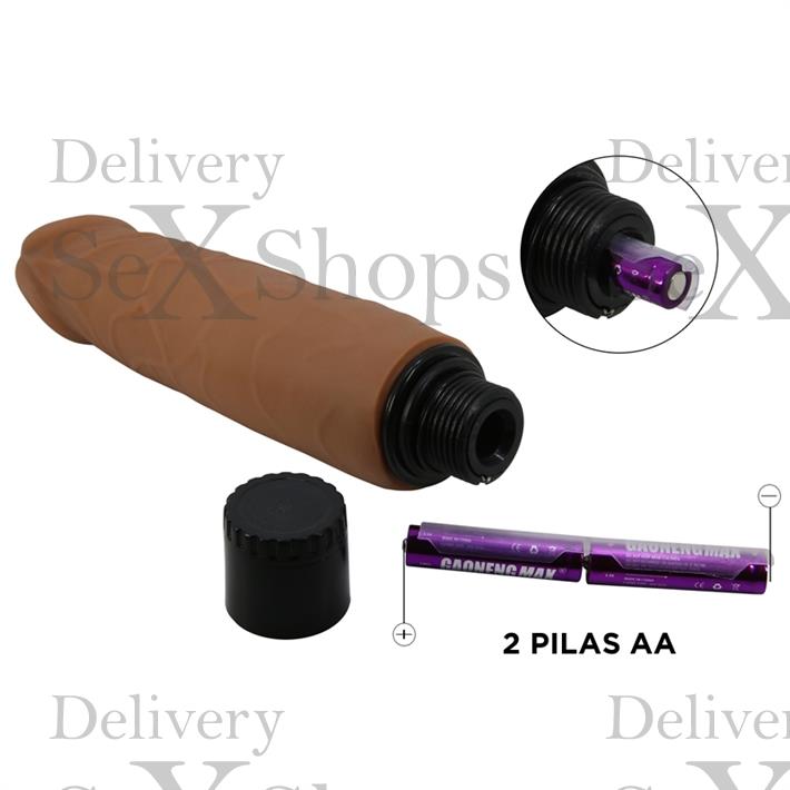 Vibrador color piel deslizante realista, vibraciones de varias velocidades y material TPR Vibrador color piel deslizante realista, vibraciones de varias velocidades y material TPR