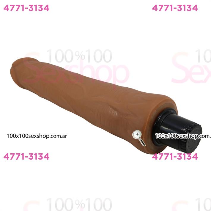 Vibrador color piel deslizante realista, vibraciones de varias velocidades y material TPR