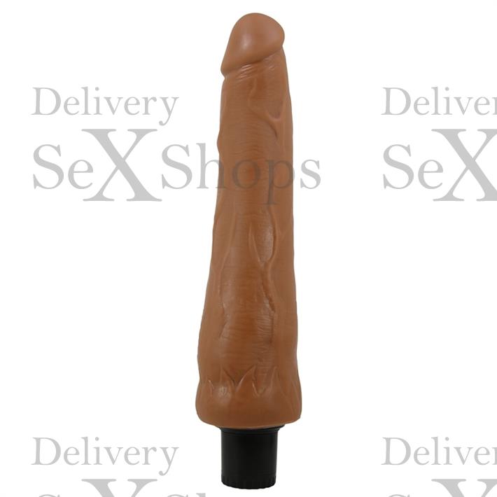 Vibrador color piel deslizante realista, vibraciones de varias velocidades y material TPR Vibrador color piel deslizante realista, vibraciones de varias velocidades y material TPR