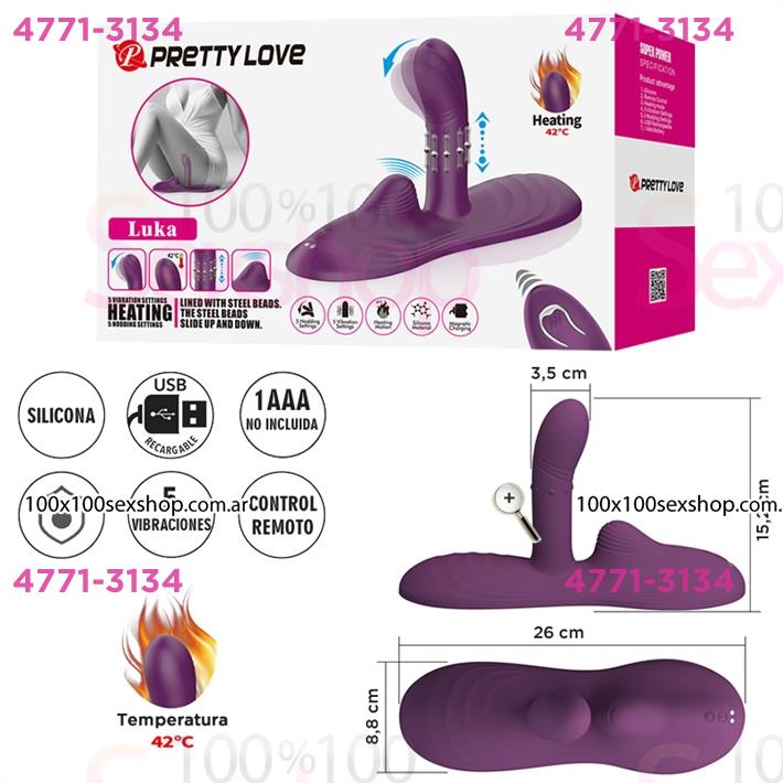 Vibe Pad con control remoto: estimulación con calor, múltiples modos y carga magnética