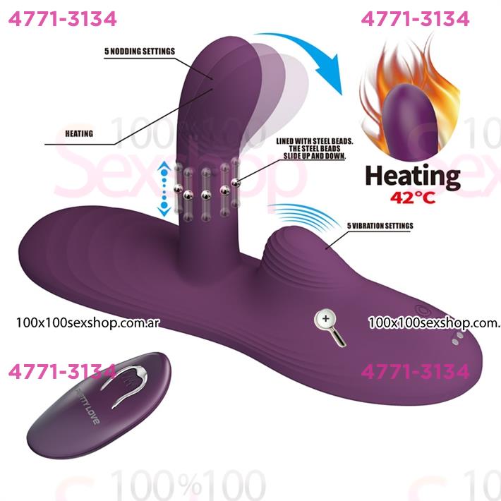 Vibe Pad con control remoto: estimulación con calor, múltiples modos y carga magnética