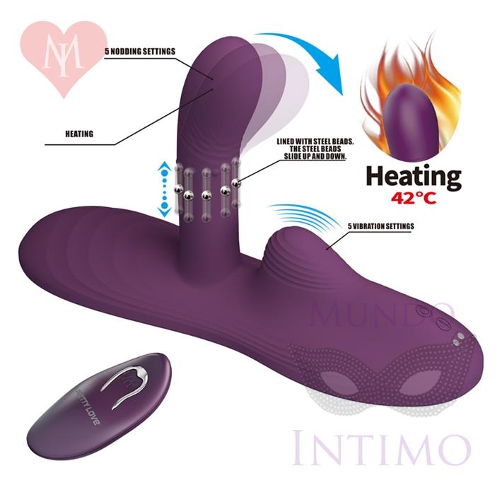 Vibe Pad con control remoto: estimulación con calor, múltiples modos y carga magnética