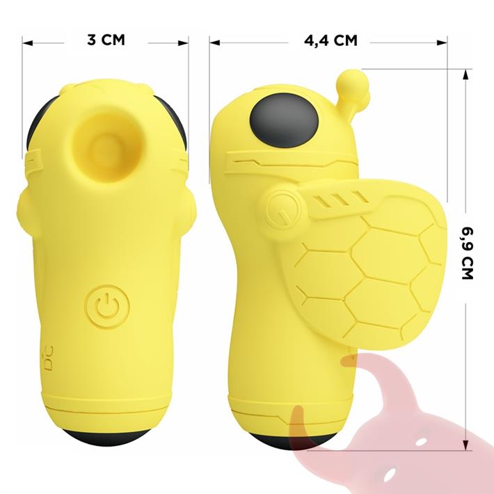 Pequeño succionador en forma de abeja con carga USB