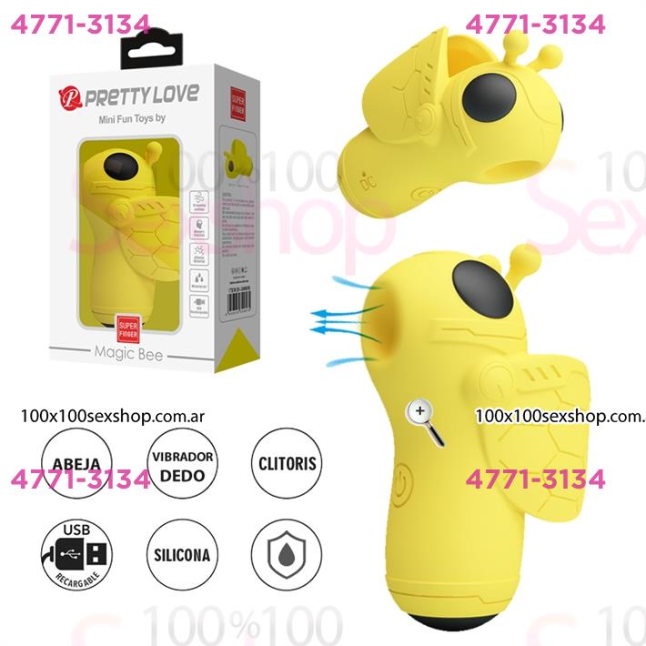 Pequeño succionador en forma de abeja con carga USB