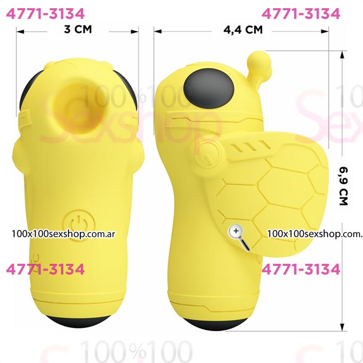 Pequeño succionador en forma de abeja con carga USB