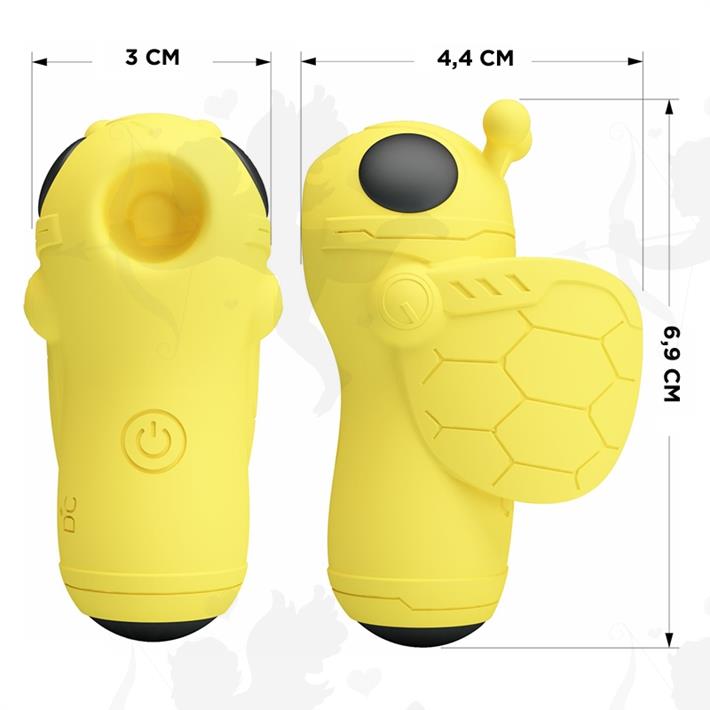 Pequeño succionador en forma de abeja con carga USB