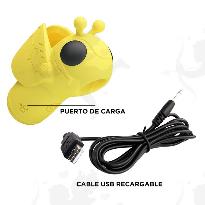 Pequeño succionador en forma de abeja con carga USB