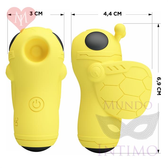 Pequeño succionador en forma de abeja con carga USB