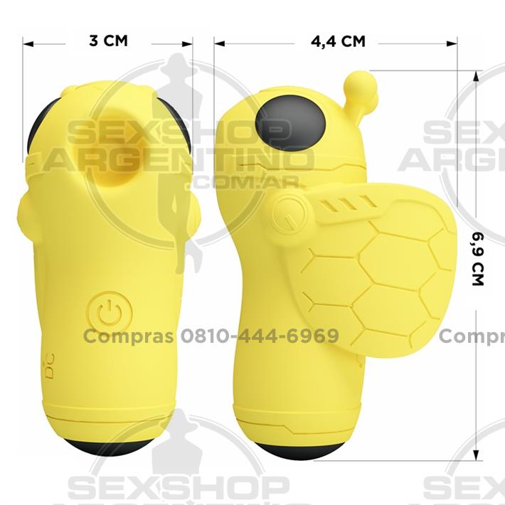 Pequeño succionador en forma de abeja con carga USB