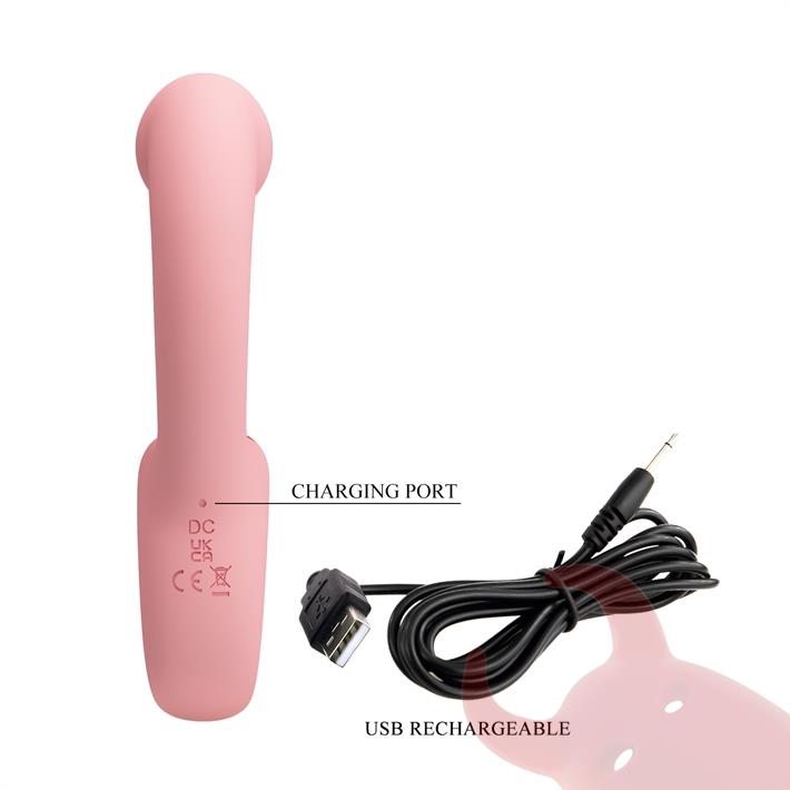 Estimulador de punto G con 5 funciones de lamido y carga USB