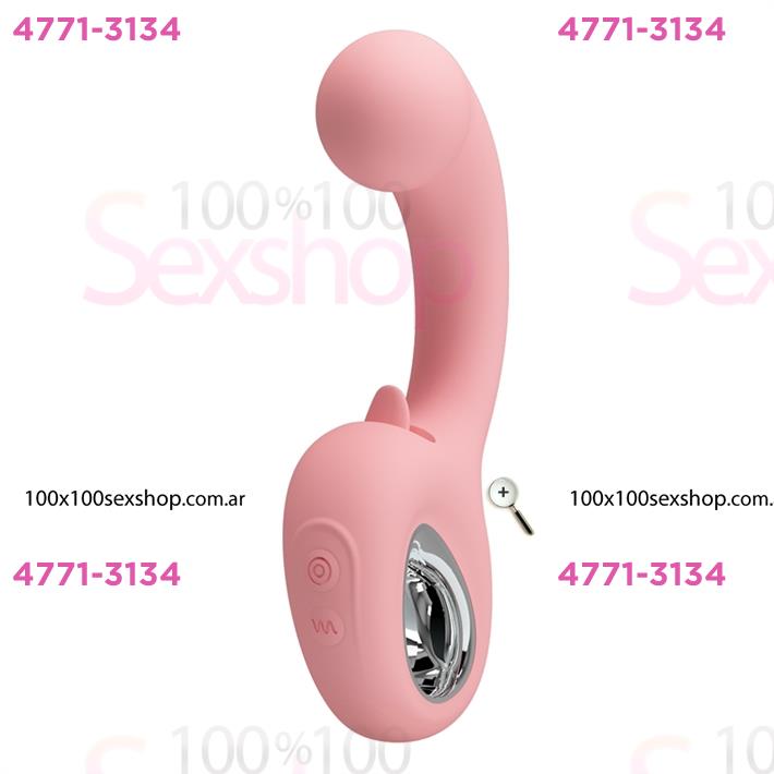 Cód: CA SS-PL-300104 - Estimulador de punto G con 5 funciones de lamido y carga USB - $ 89000