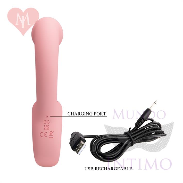 Estimulador de punto G con 5 funciones de lamido y carga USB