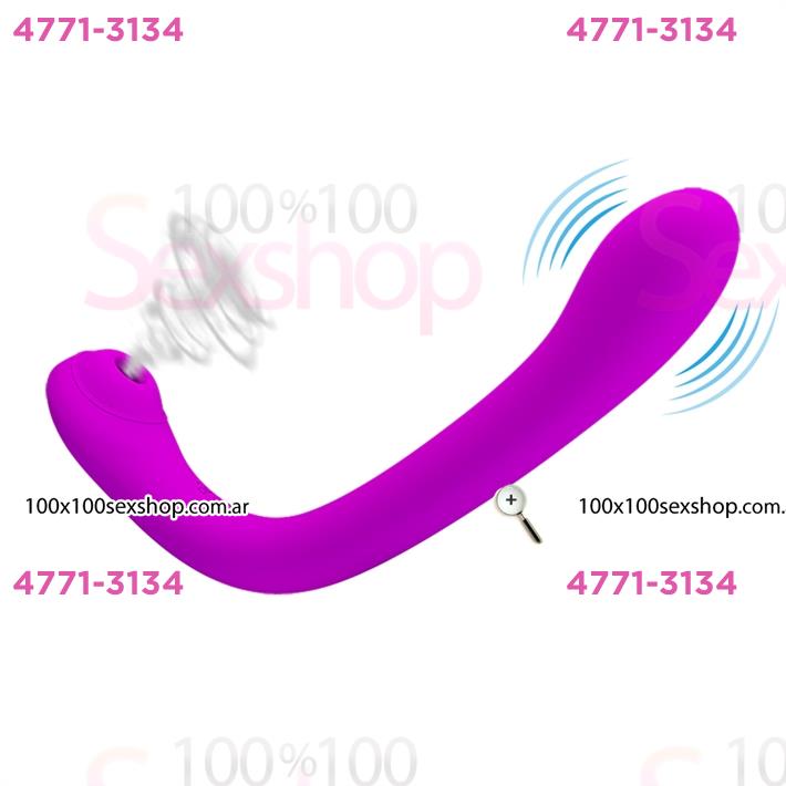 Cód: CA SS-PL-40126 - Succionador de clitoris con vibracion y carga USB - $ 74900
