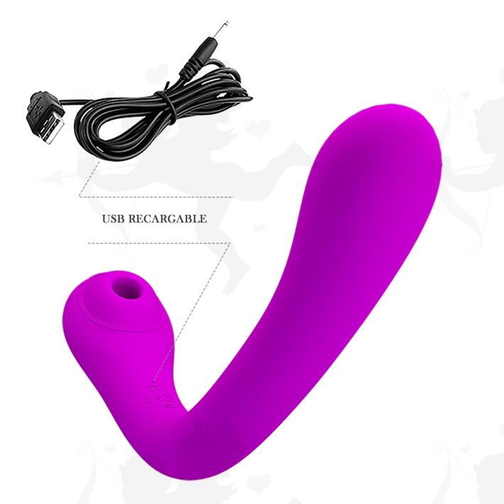 Succionador de clitoris con vibracion y carga USB