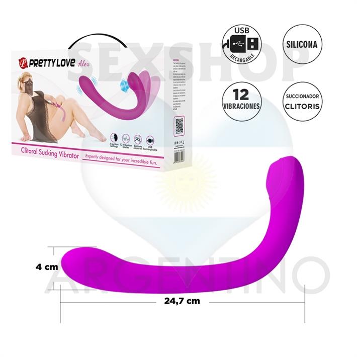 Succionador de clitoris con vibracion y carga USB