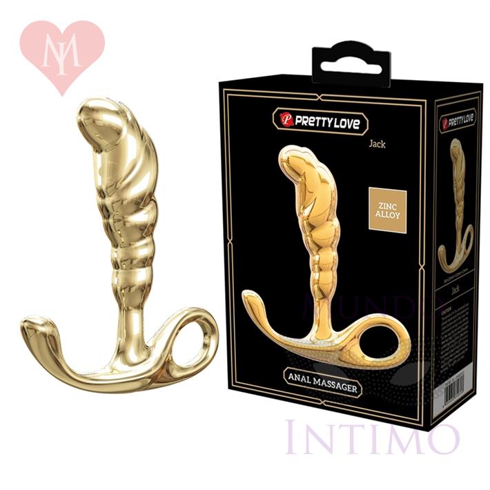 Plug de metal prostatico dorado