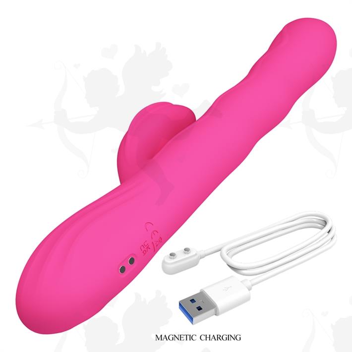 Estimulador ondulante: 4 modos de movimiento, 9 vibraciones y pantalla LED recargable
