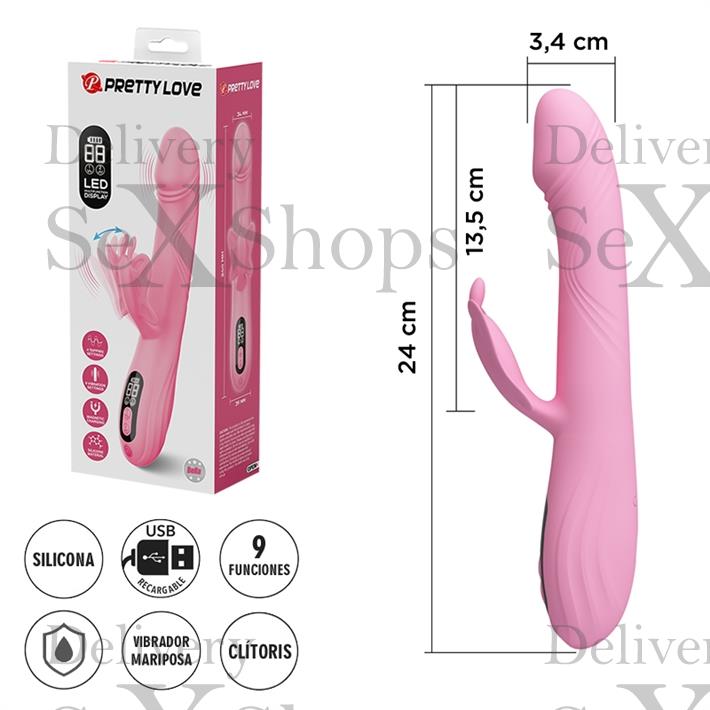 Estimulador automático: 4 modos de presión, 9 vibraciones y pantalla LED recargable Estimulador automático: 4 modos de presión, 9 vibraciones y pantalla LED recargable