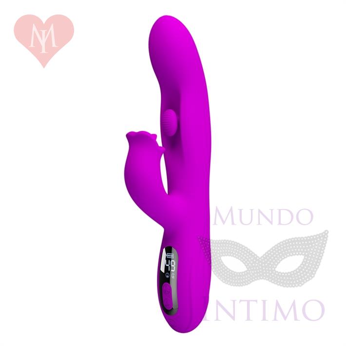 Estimulador con movimiento oscilante: 4 modos dinámicos, 9 vibraciones y pantalla LED