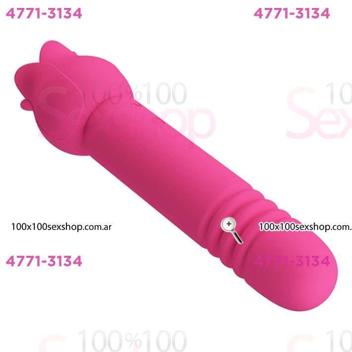 Rose Wand: masajeador doble con funciones de vibración, succión y carga magnética
