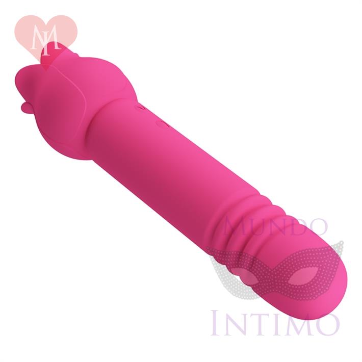 Rose Wand: masajeador doble con funciones de vibración, succión y carga magnética