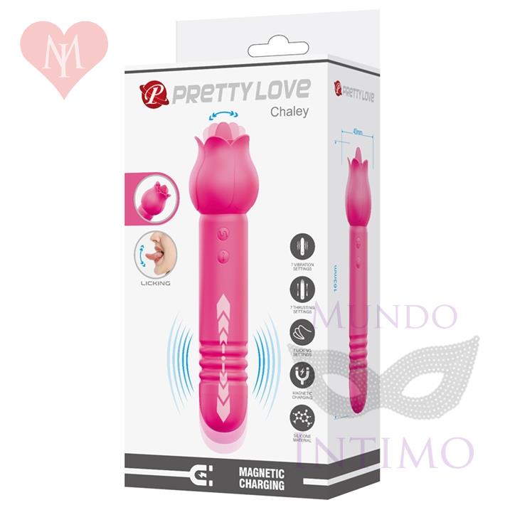 Rose Wand: masajeador doble con funciones de vibración, succión y carga magnética