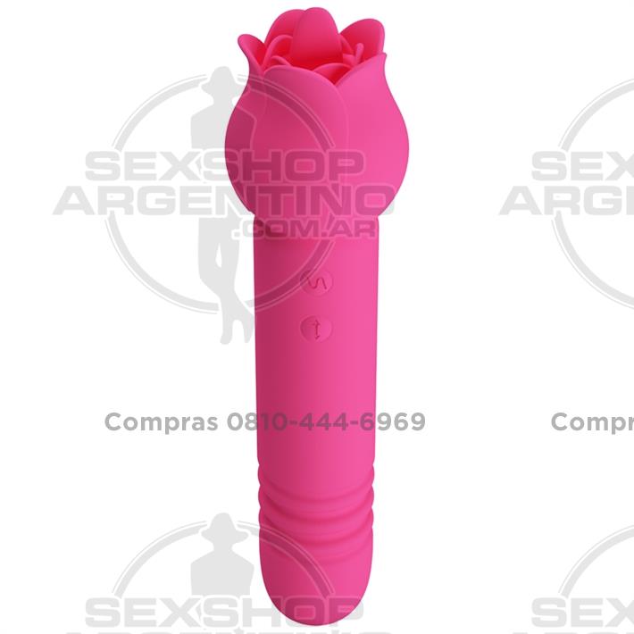 Rose Wand: masajeador doble con funciones de vibración, succión y carga magnética