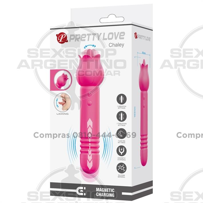 Rose Wand: masajeador doble con funciones de vibración, succión y carga magnética