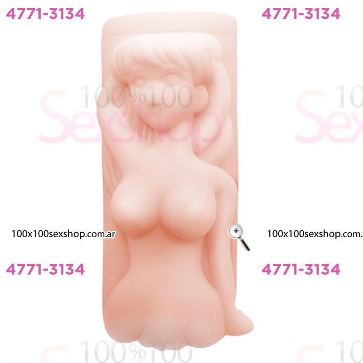 Masturbador masculino de TPR Material con forma de mujer