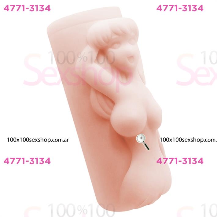 Masturbador masculino de TPR Material con forma de mujer