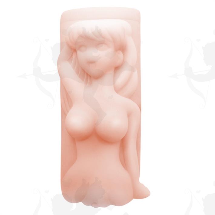 Masturbador masculino de TPR Material con forma de mujer