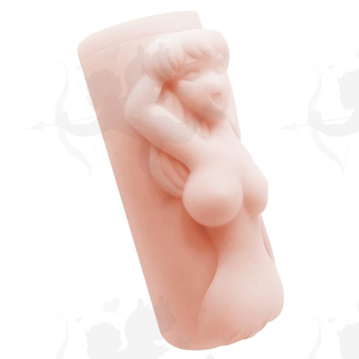 Masturbador masculino de TPR Material con forma de mujer