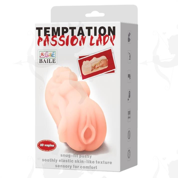 Masturbador masculino de TPR Material con forma de mujer