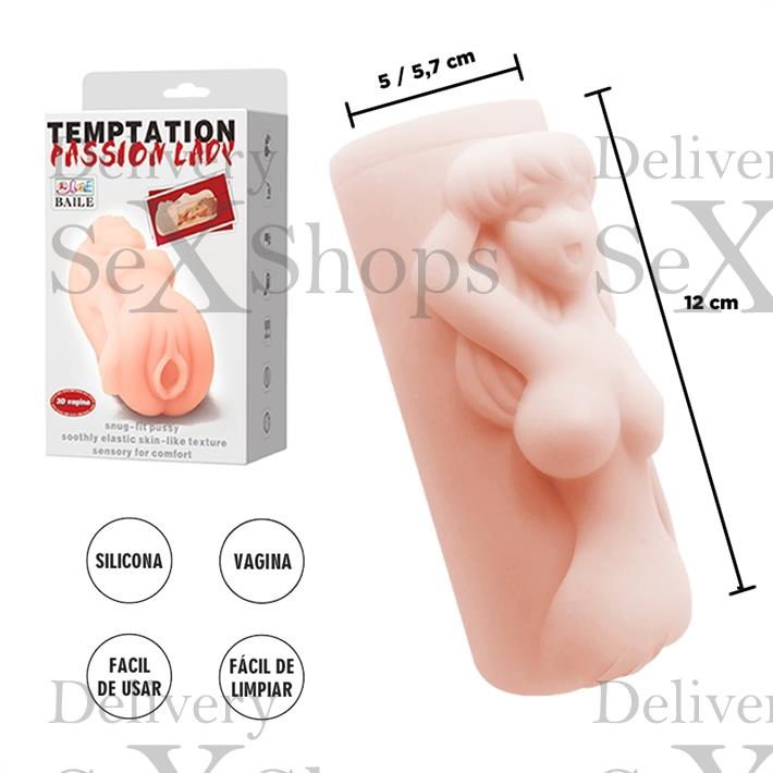 Masturbador masculino de TPR Material con forma de mujer Masturbador masculino de TPR Material con forma de mujer