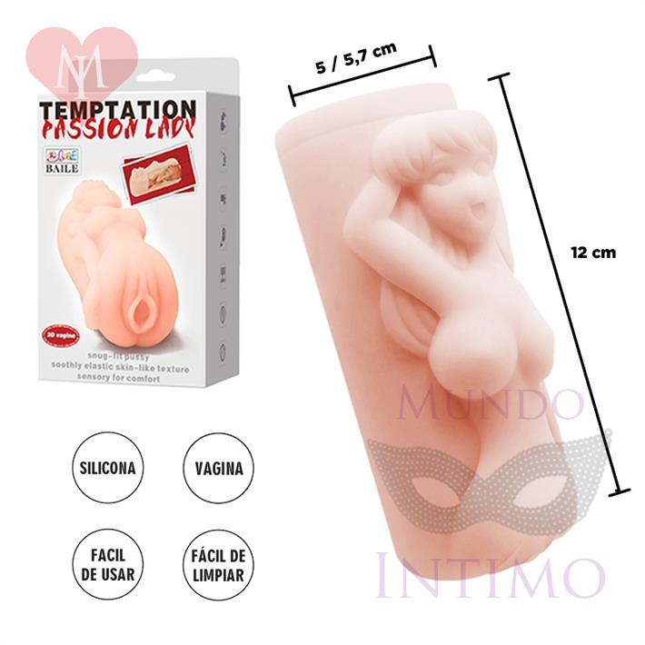 Masturbador masculino de TPR Material con forma de mujer